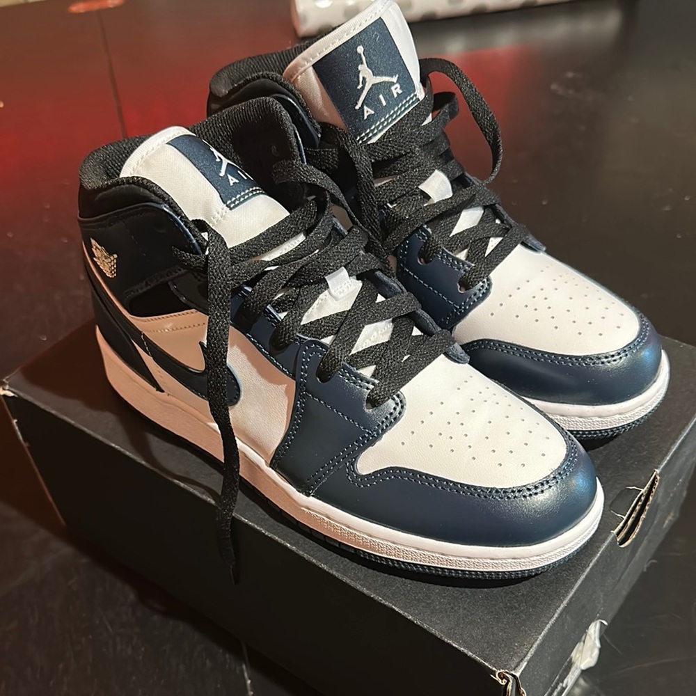 Nike Air Jordan youth Sneakers - Navy and White